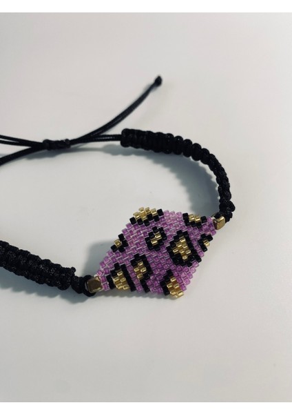 Leopar Desenli Miyuki Bileklik Pembe fiyatları