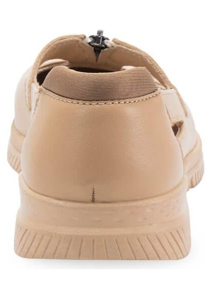 Sole-G Kadın Deri Ayakkabı Açık Vizon modelleri