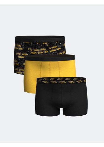 Lc Waıkıkı Standart Kalıp Pamuklu Esnek Erkek Boxer 3'lü