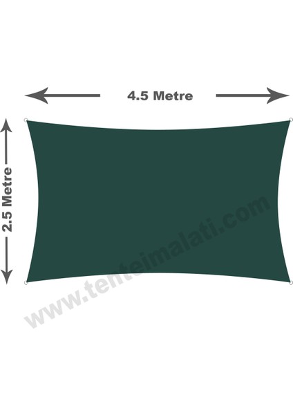 2.5x4.5 Metre Su Geçirmez Dikdörtgen Gölgelik Oxford Kumaş fiyatları