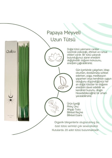 Papaya Meyveli Uzun Tütsü 20LI Paket