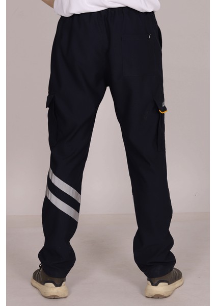 Lacivert Likralı 112 Acil Sağlık Pantolonu Unisex fırsatları