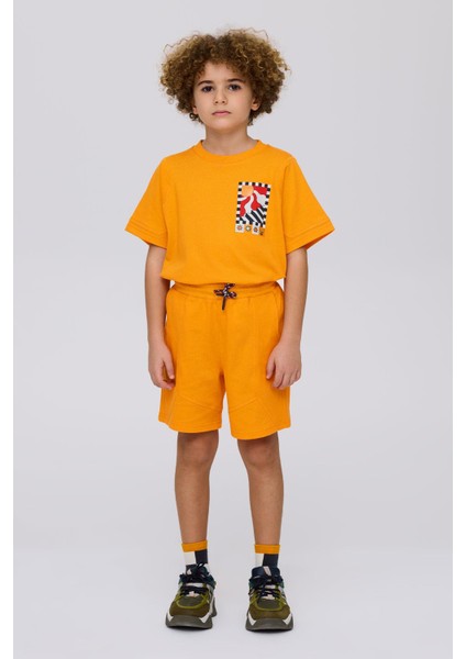 Bg Store Erkek Çocuk Oranj Şort