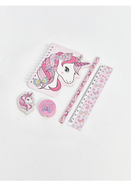 Lcw Accessorıes Baskılı Kız Çocuk Kırtasiye Seti