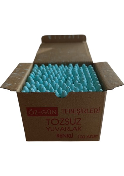 100 Adet Yeşil Renktebeşiröz-Gün Tebeşir