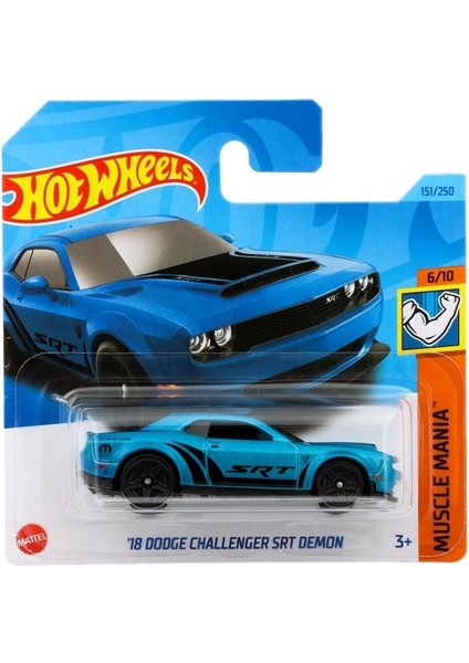 Hotwheels Hot Wheels Tekli Arabalar '18 Dodge Challenger Srt Demon HKJ54