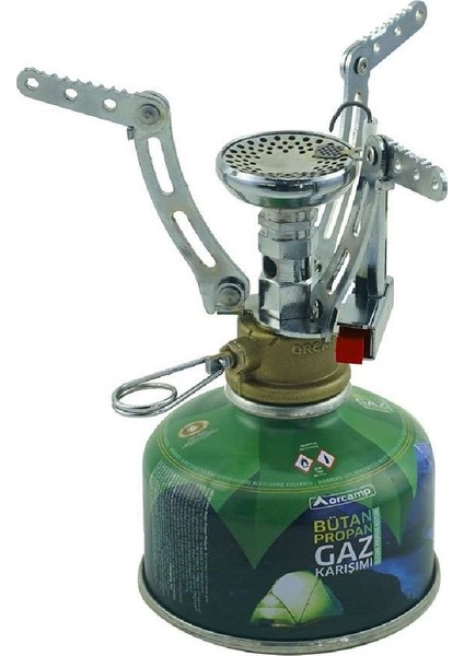 Orgaz Çakmaklı Mikro Cep Ocak + Kamp Gaz Kartuşu 450 gr Set - Orcamp KTS450 + CK194