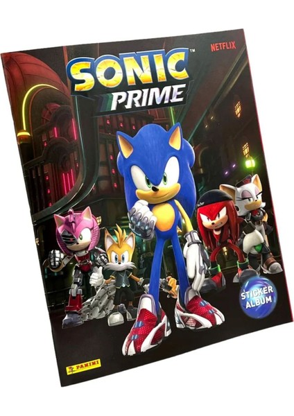 Panini Sonic Prime The Hedgehog Movie - 3 Sticker Çıkartma Albüm Dergisi + 2 Paket (10 Adet Sticker)