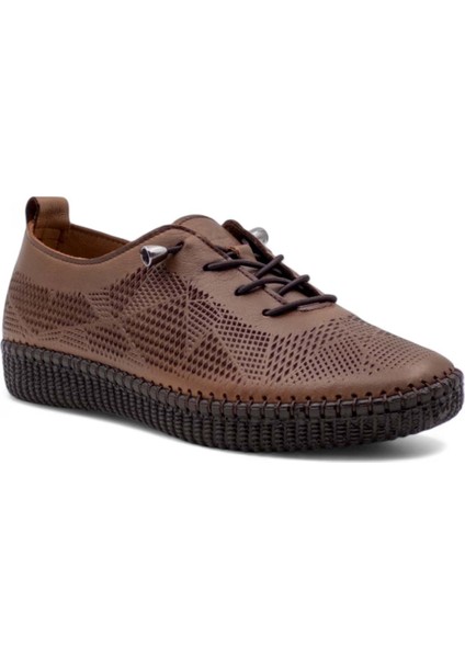 7892 Kadın Deri Günlük Ayakkabı Taba modelleri