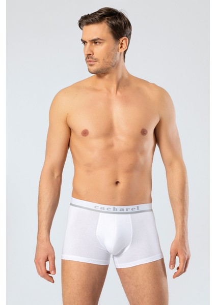 Erkek Likralı Boxer 1317/BEYAZ