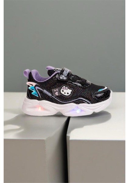 Mitty Kız Çocuk Bebek Işıklı Rahat Kaymaz Taban Spor Ayakkabı