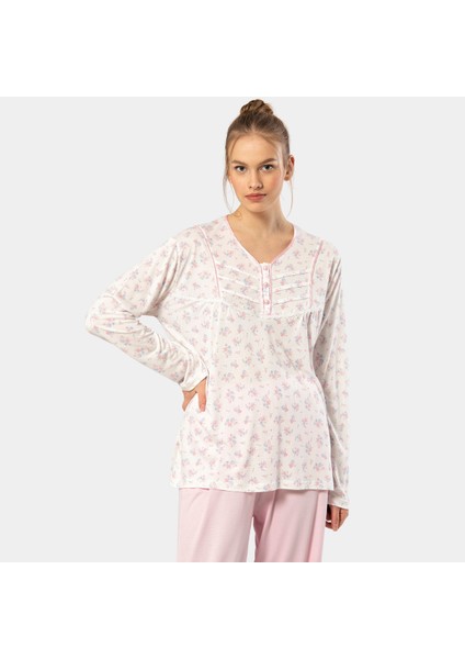 Empirme Patlı Battal Uzun Kollu Pijama Takım 3366/PEMBE fiyatları