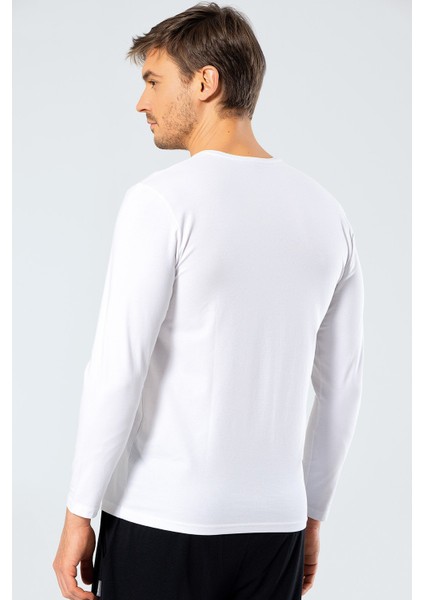 Erkek Uzun Kollu T-Shirt 1333/BEYAZ modelleri