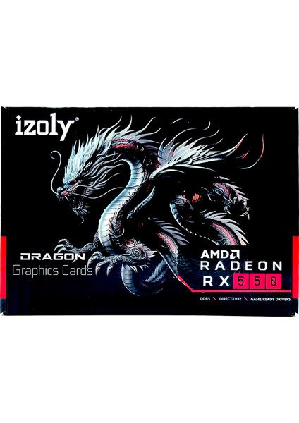 AMD Radeon RX550 4GB GDDR5 128Bit (DVI+HDMI+DP) PCI-Express 3.0 Ekran Kartı