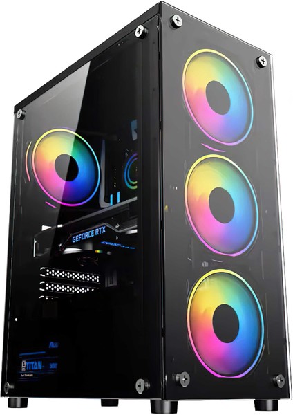 N12P i5-3470 16GB 256GB SSD RX550 4GB DDR5 128 Bit Oyuncu Masaüstü Bilgisayarı