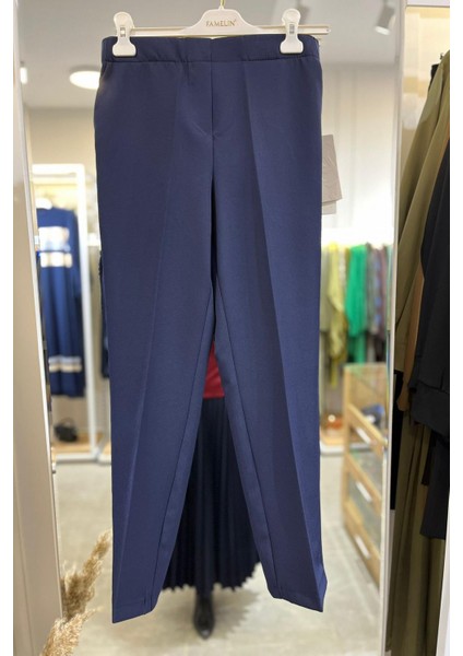 Beli Lastikli Dar Paça Pantolon 1578 Lacivert modelleri