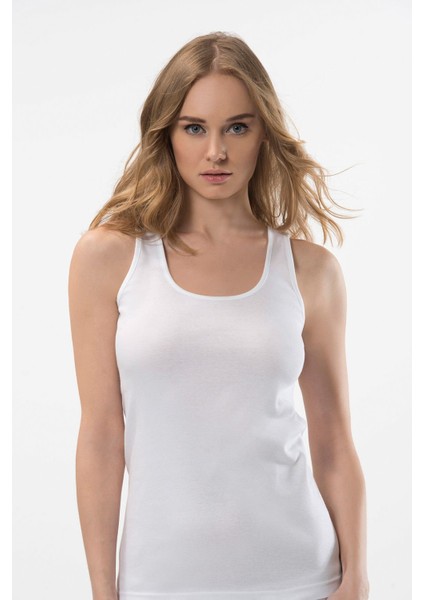 Kadın Askılı Kaşkorse 2'li Pamuklu Atlet 210/BEYAZ fiyatları