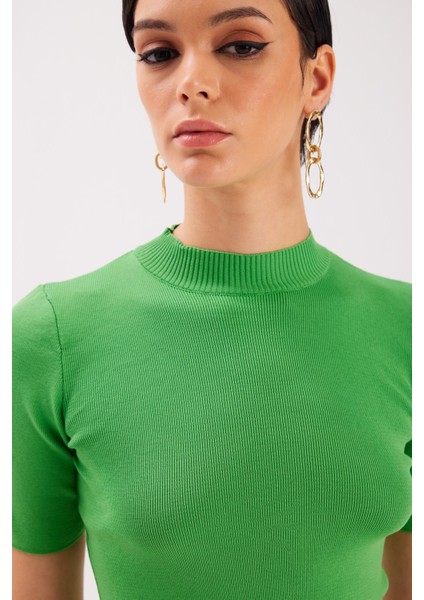 Yarım Balıkçı Triko - Yeşil modelleri