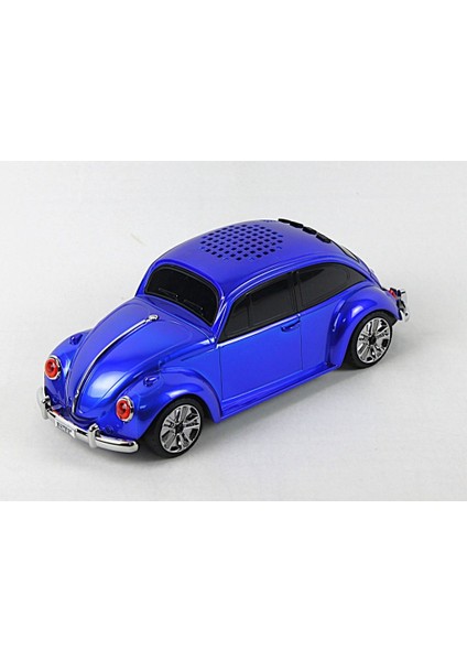 Beetle Araba Görünümlü Taşınabilir Bluetooth Hoparlör ve Radyo Speaker WS1939