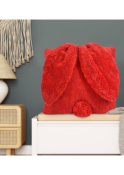 Peluşçu Dayı Tavşan Kulaklı Kırlent Yastık - Sevimli Ev Dekorasyonu Için Ideal