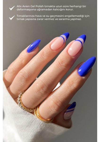 Uv Kalıcı Saks Mavi Jel Oje 35 - Gel Polish - 12 ml