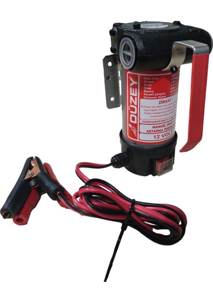 12 Volt Bypasslı Dk/litre:40 Lt. Mazot Aktarma Pompası