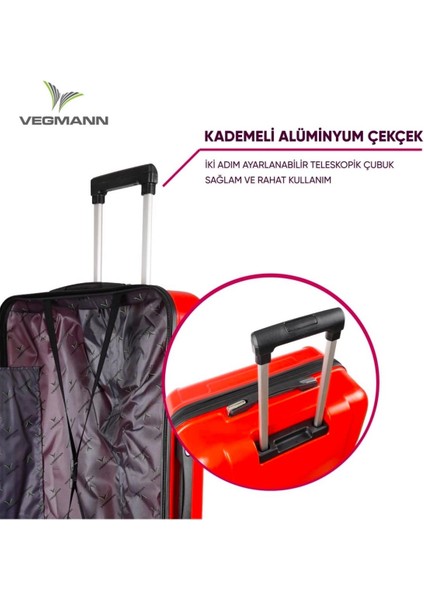Vela Kırılmaz Dayanıklı 3'lü Valiz Seti & Bavul Seti fırsatları