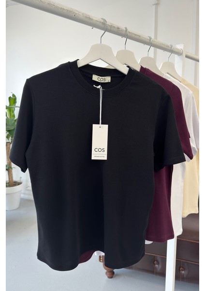 Kısa Kol Orijinal Basic Tshırt- Siyah