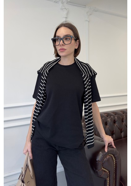 Kısa Kol Orijinal Basic Tshırt- Siyah indirimleri