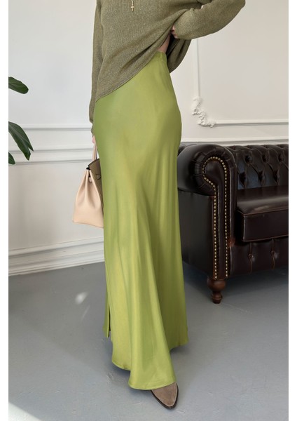 Beli Lastikli Saten Etek- Yağ Yeşili fiyatları