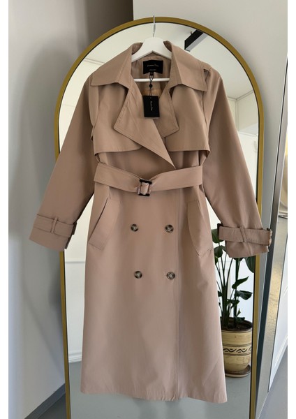 Kruvaze Orijinal Trençkot- Bej