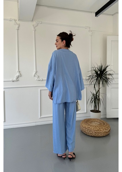 Modal Kimono Takım- Mavi