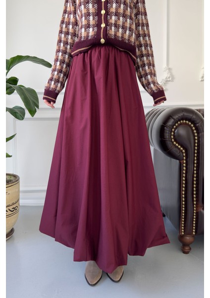 Beli Lastikli Orijinal Balon Etek- Bordo