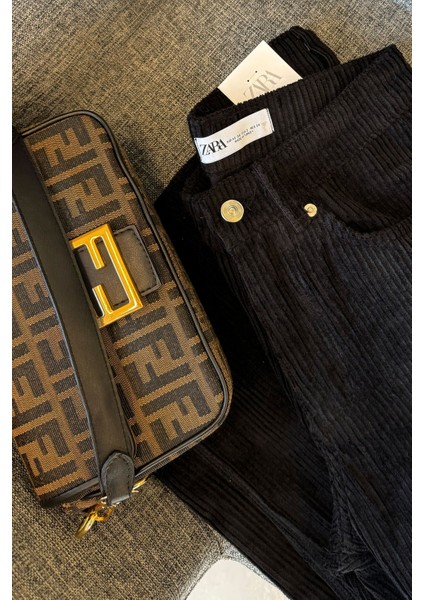 Kadife Orijinal Pantolon- Siyah fiyatları