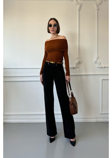 Kadife Orijinal Pantolon- Siyah fırsatları