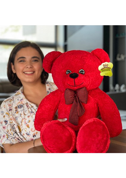 Peluşçu Dayı 90 cm Papyonlu Ayıcık