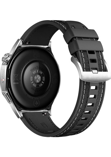 Huawei Watch Gt5 46mm Gt5 Pro Gt4 46mm Gt3 46mm Gt3 Pro Se Gt2 ile Uyumlu Kordon (22 mm) Hybrid Dikişli Kumaş Silikon modelleri