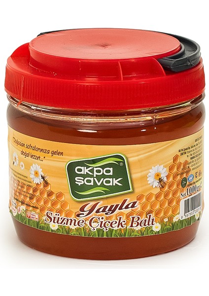 Süzme Çiçek Balı Şekersiz 1000 gr