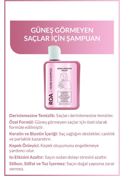 Güneş Görmeyen Saçlar İçin Şampuan 200 ml fiyatları