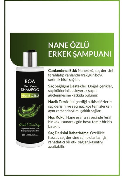 Erkek Şampuanı Nane Özlü 250 ml fiyatları