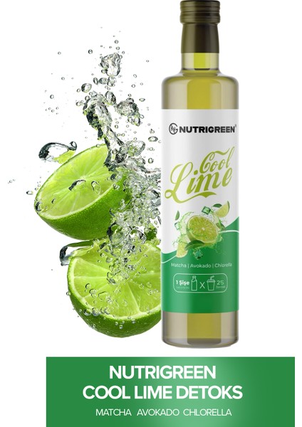 Doğal Cool Lime Detox Suyu Serinlerken Zayıfla