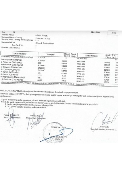 Pülümür Göneli Tuzu 10 kg