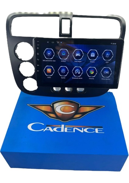 Vtec2 2002-2006 Cadence 6-128 (Sim Kartlı) 360 Cam Destekli Pro Oem Multimedia