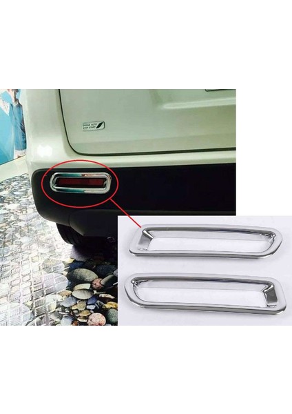 Suzuki Grand Uyumlu Vitara 2015 2019 Arka Reflektör Çerçevesi Krom