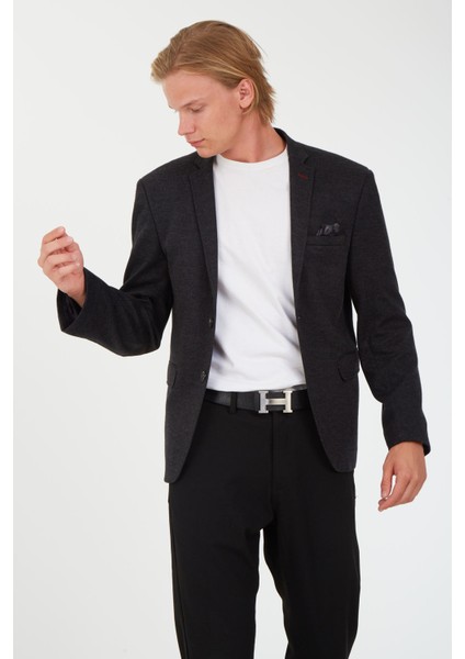 G-214 Erkek Lacivert Dar Kalıp Blazer Ceket fiyatları