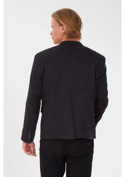 G-214 Erkek Lacivert Dar Kalıp Blazer Ceket fırsatları