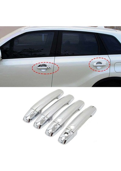 Suzuki Grand Uyumlu Vitara 2015 Sonrası Kapı Kolu (Sensörlü) Abs (Plastik) Krom
