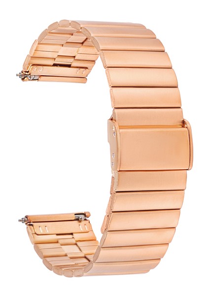 Huawei Watch Ultimate / Buds Uyumlu Çelik Metal Kordon 22MM