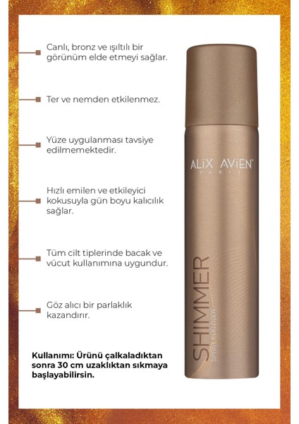 Işıltılı Vücut Spreyi - Shimmer Spray For Body - 75 ml