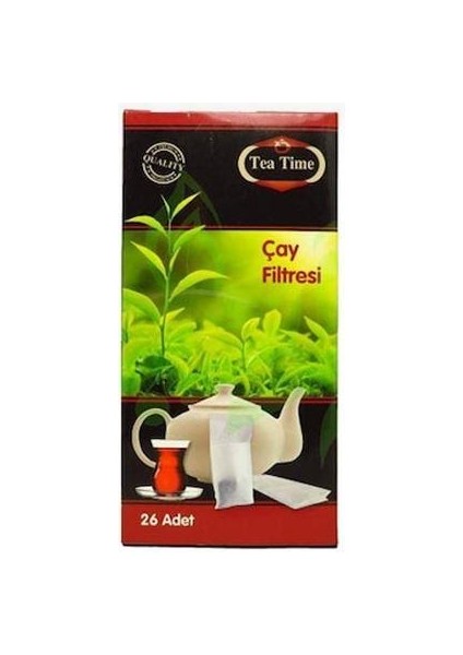 Tea Time Sağlıklı Hijyenik Çay Demleme Filtresi 26 Adet